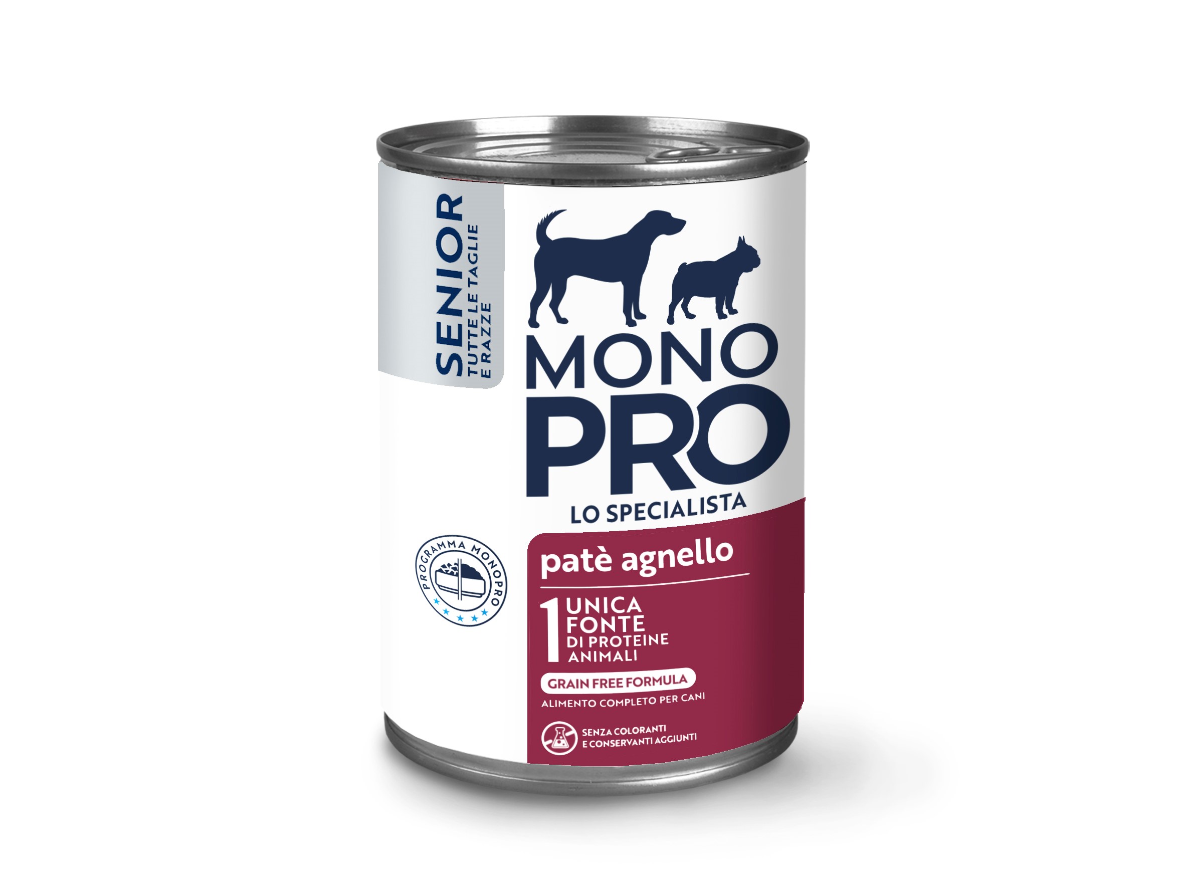 Monopro Dog Senior Paté di Agnello 400gr