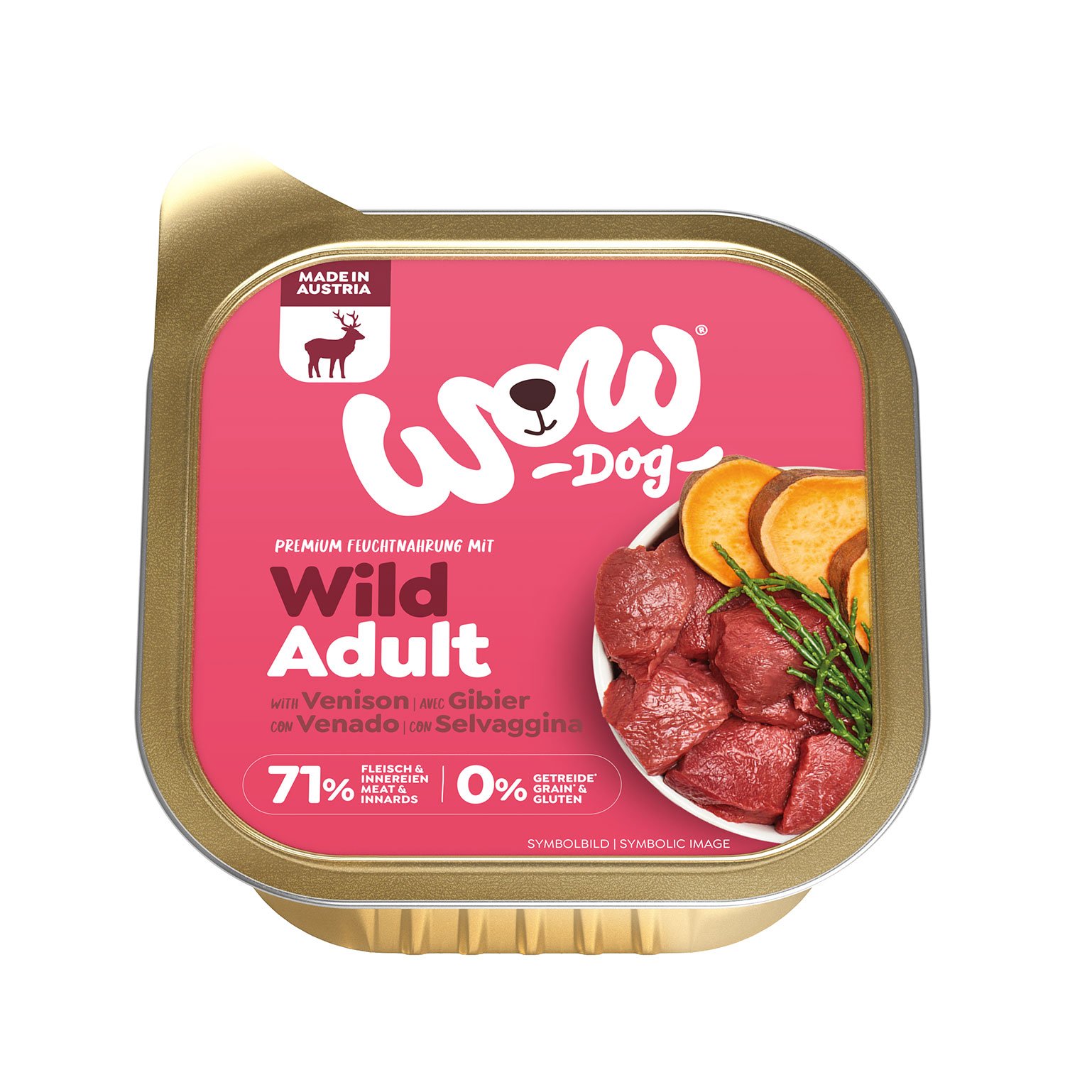 Wow Dog Adult Selvaggina con alga marina e patate dolci 150gr