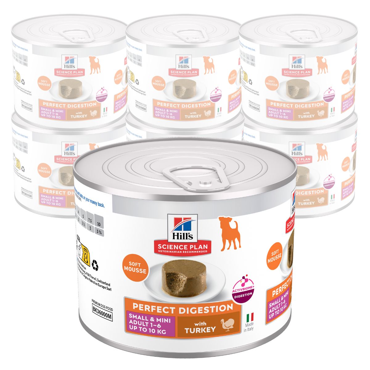 Hill's Science Plan Perfect Digestion Dog Adult Small & Mini Mousse tacchino 200 gr img