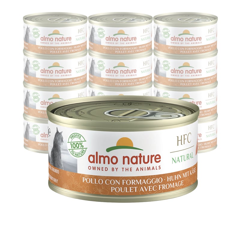 Almo Nature HFC Natural Cat Pollo con Formaggio 70 gr