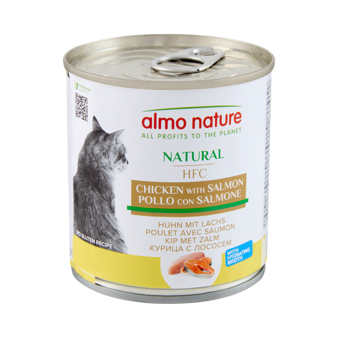 Almo Nature HFC Natural Cat Pollo con Salmone 280 gr