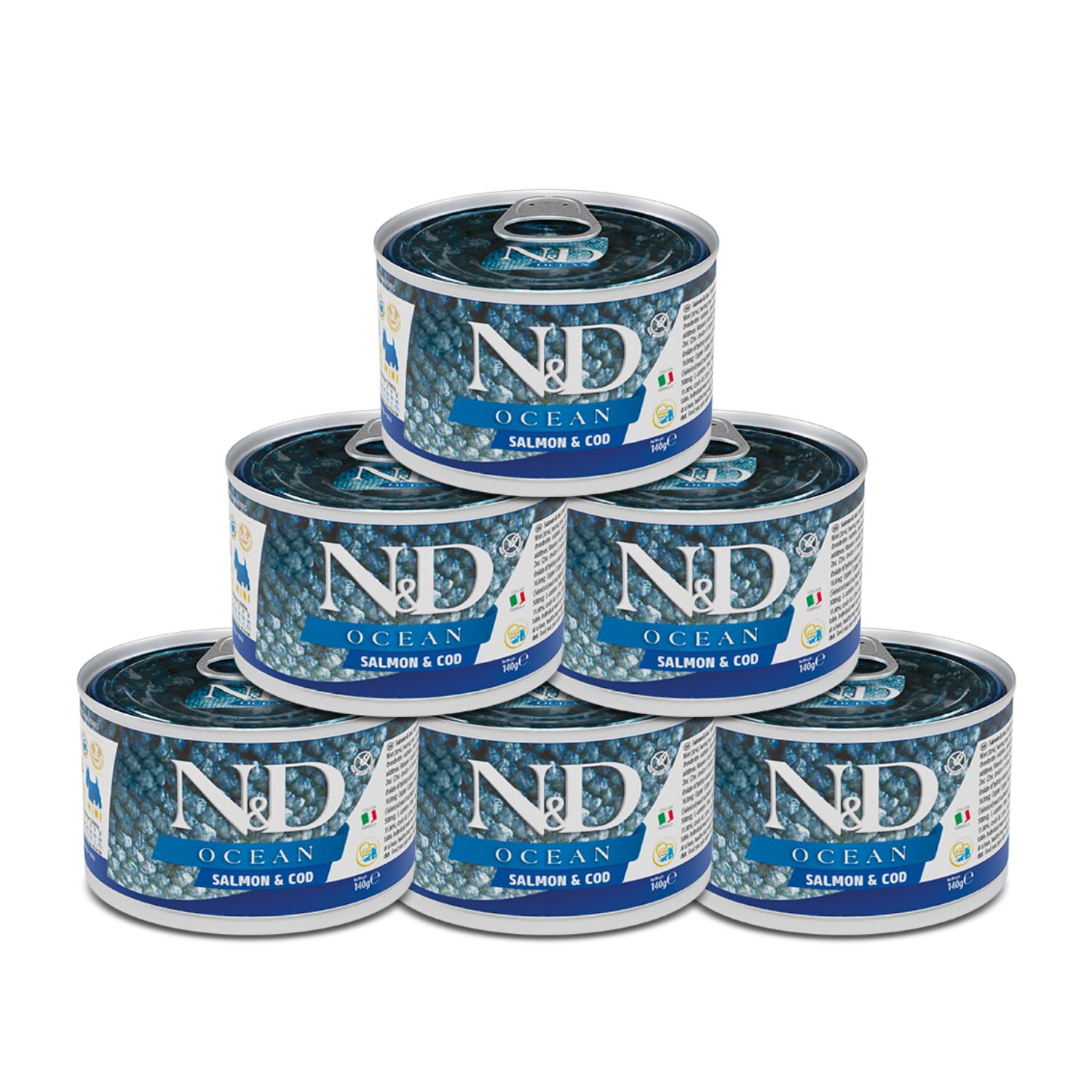 N&D Farmina Farmina N&D Ocean Dog Adult Mini Salmone e Merluzzo 140 gr