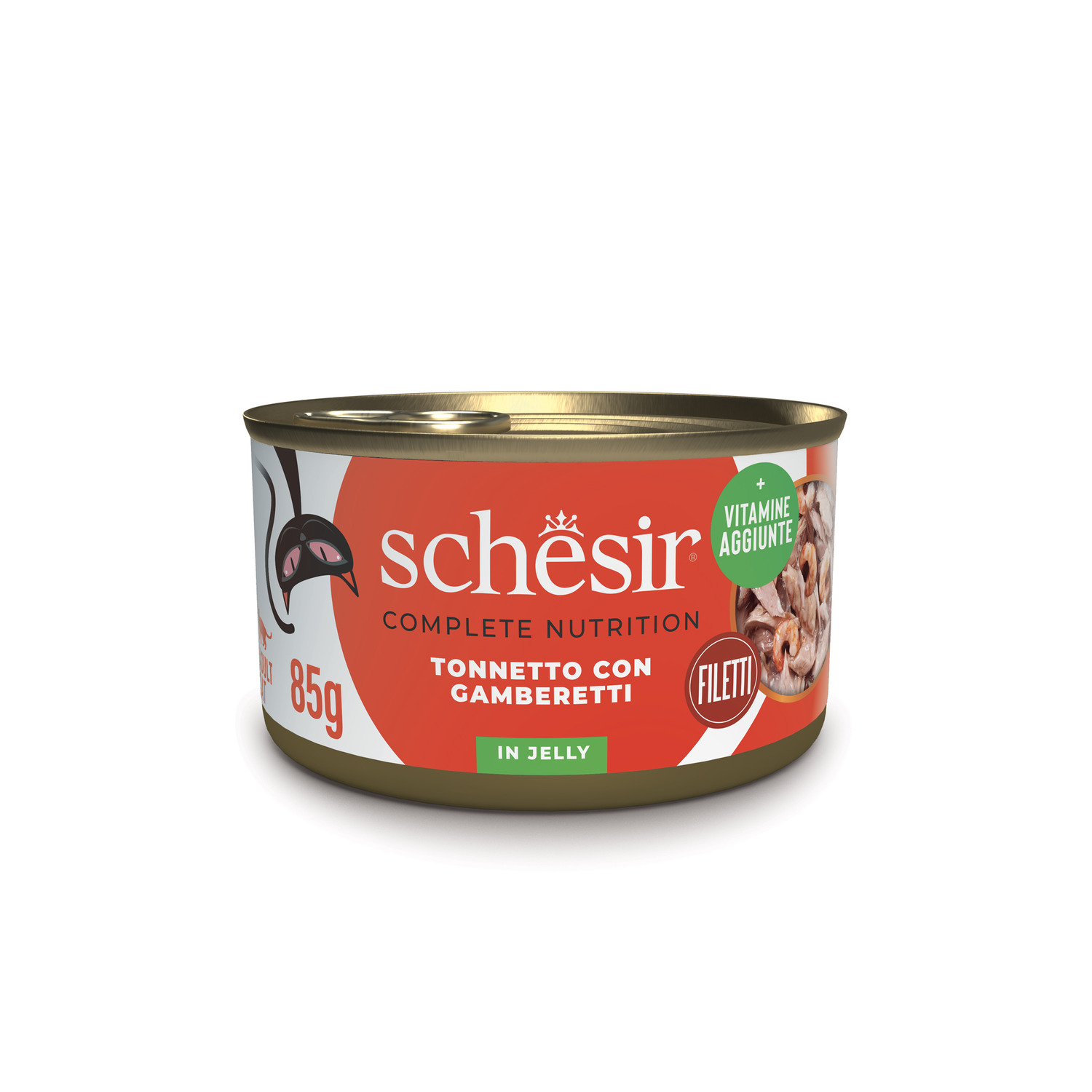 Schesir Cat Adult Tonnetto con gamberetti jelly 85g