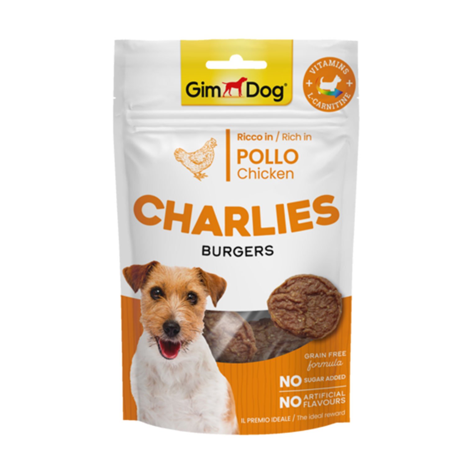 Gimdog Snack Charlies Burgers Pollo 70gr