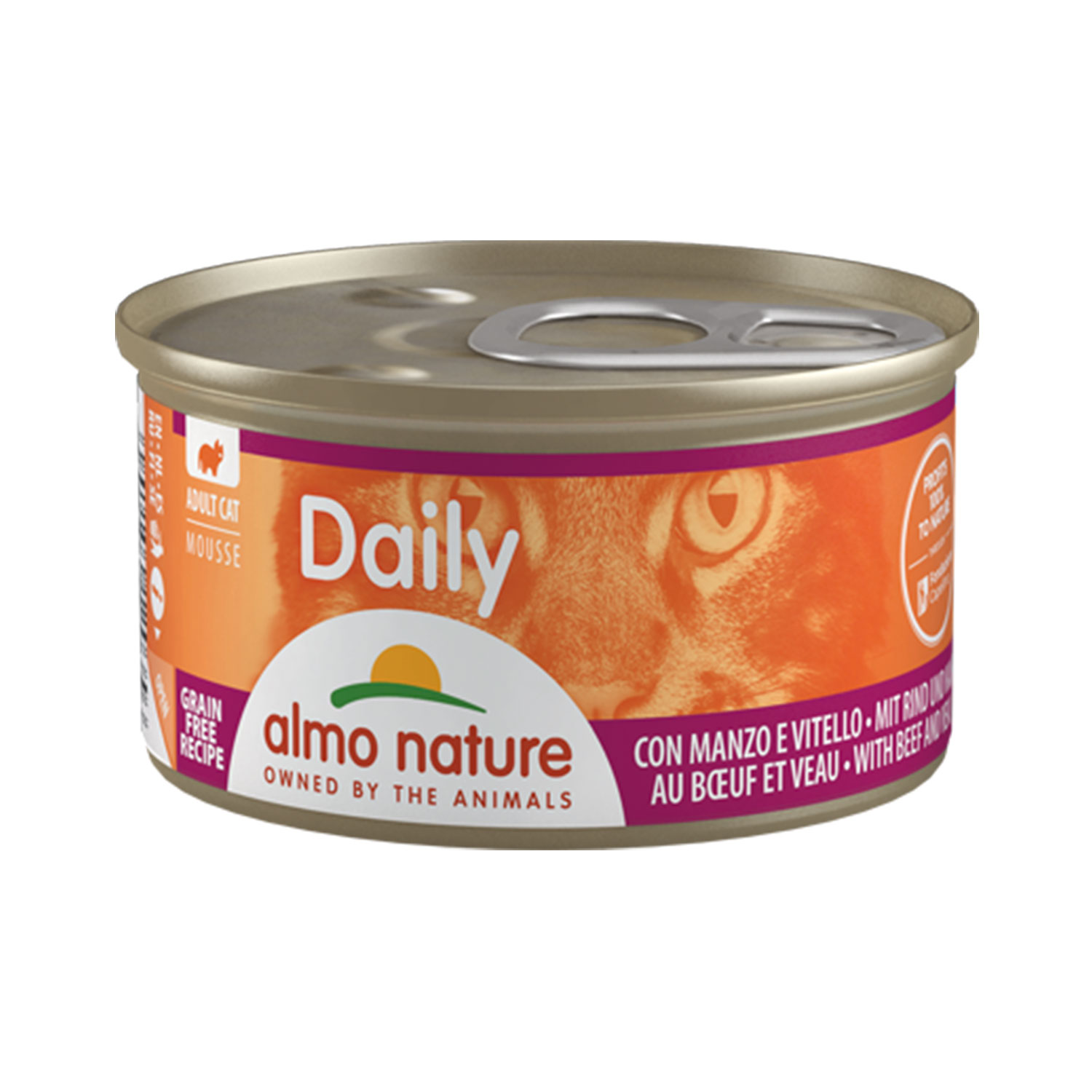 Almo Nature Cat Daily Mousse con Manzo e Vitello 85 gr
