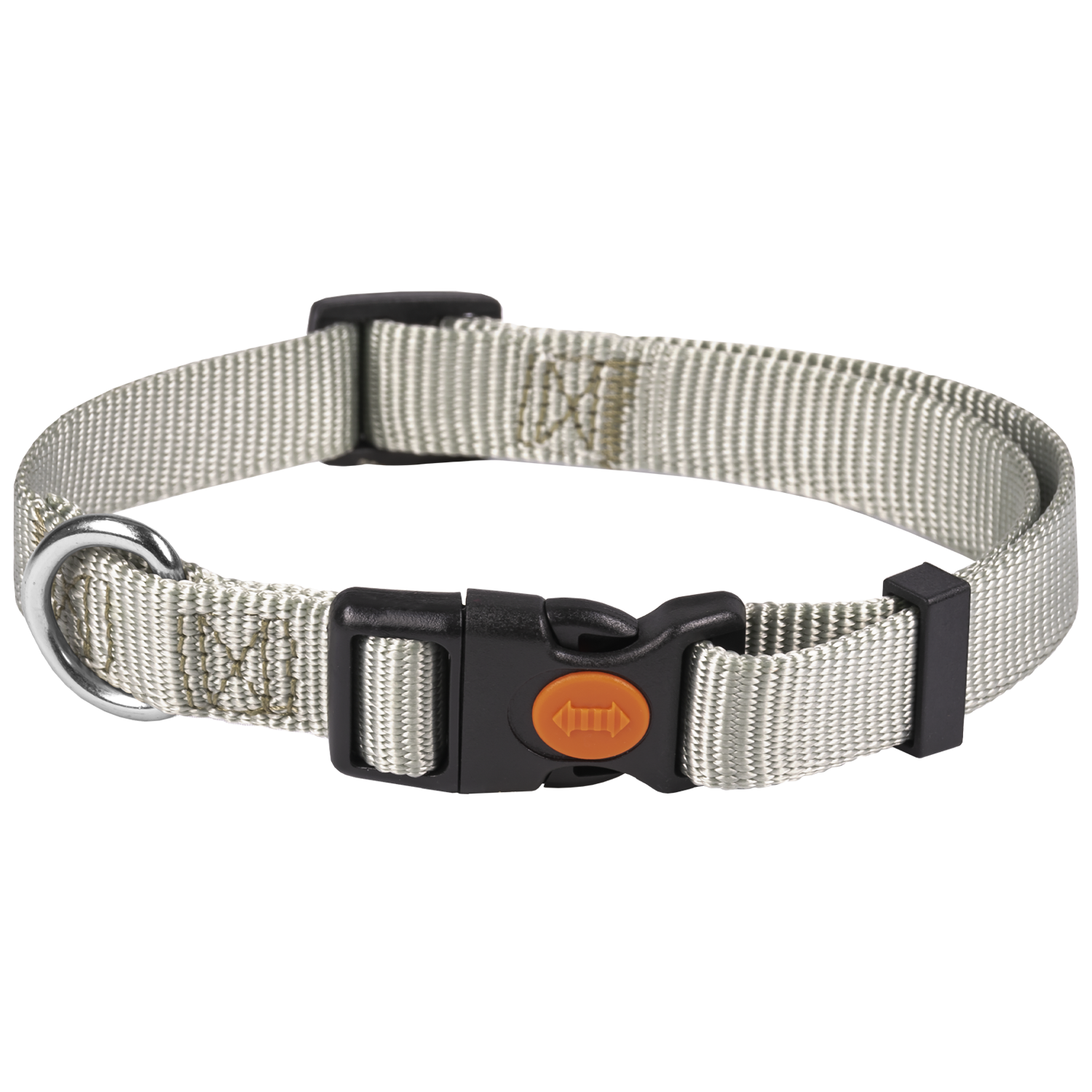 Petup collare nylon a sgancio 12 mm Grigio