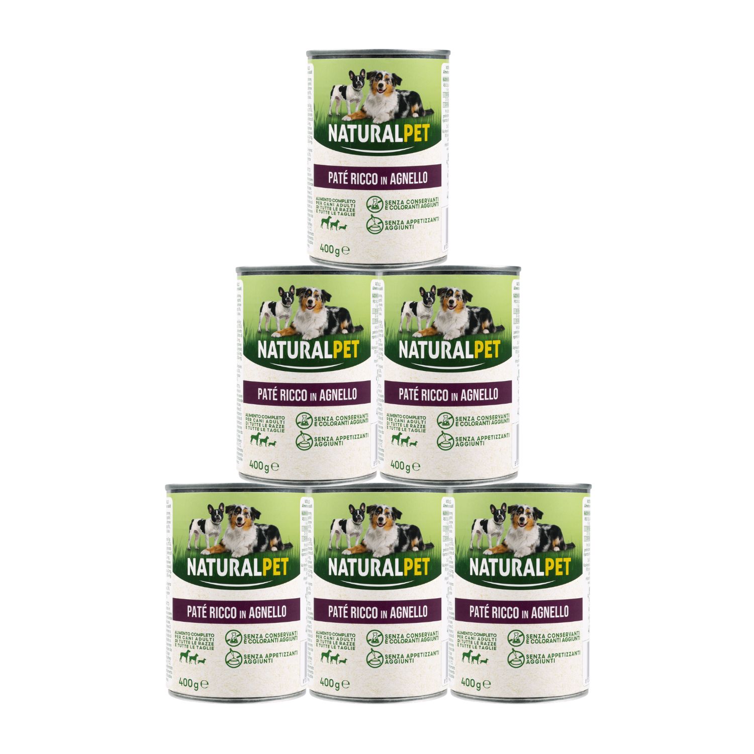 Naturalpet Dog Adult Patè ricco in Agnello 400 gr img