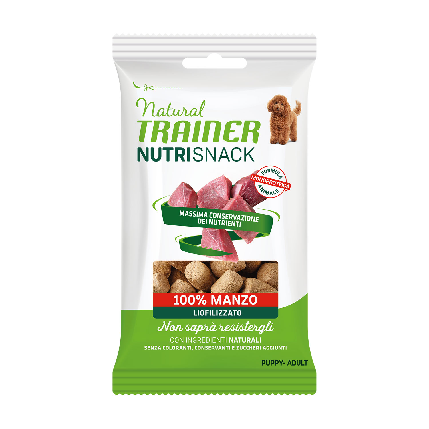 Natural Trainer Freeze Dried Nutrisnack Manzo 20G