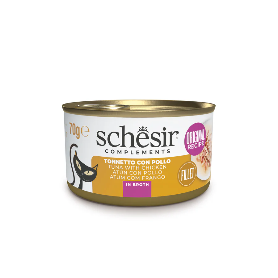 Schesir Cat Tonnetto e Pollo in brodo 70g