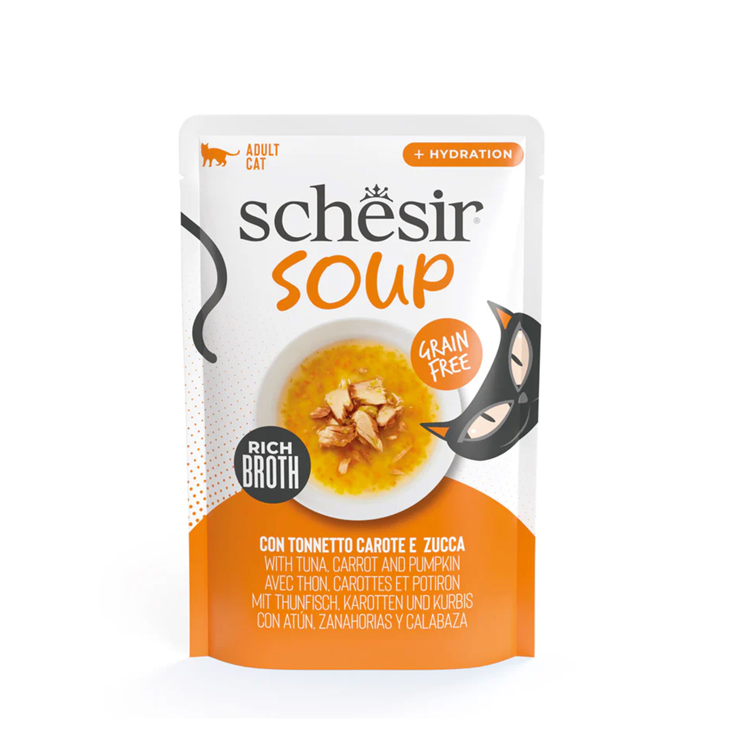 Schesir Soup Cat Tonnetto Carote e Zucca 40g