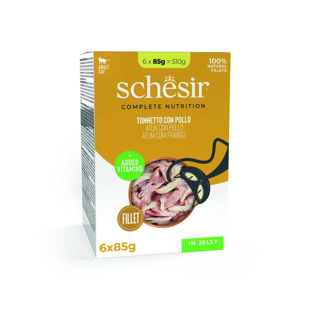 Schesir Cat Tonno e Pollo Jelly 6x85 gr