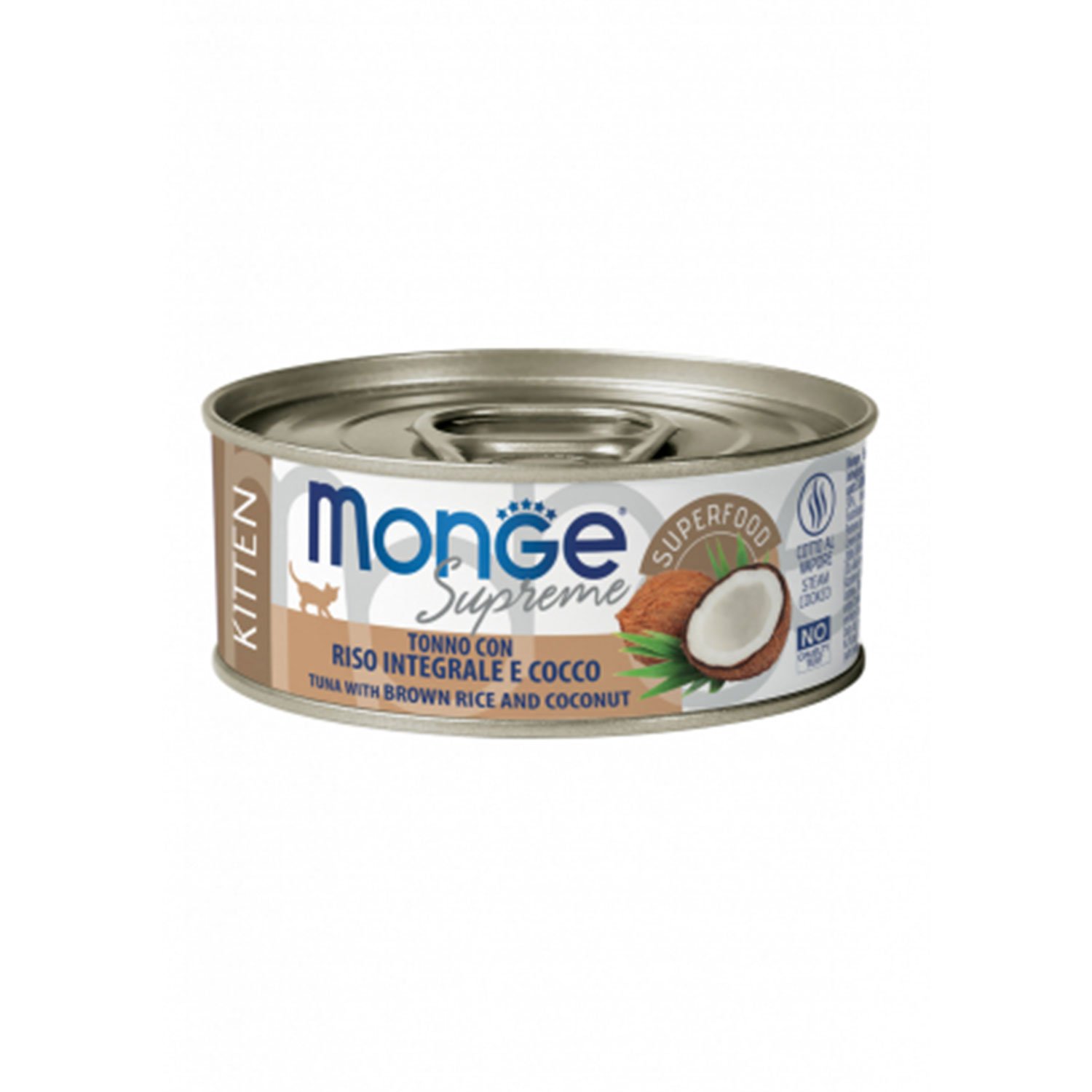 Monge Supreme Kitten Tonno con Riso integrale e Cocco 80gr