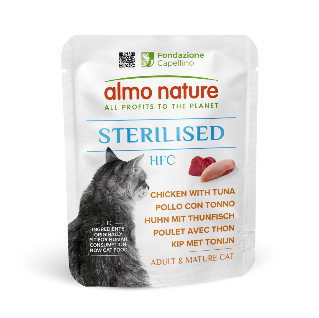Almo Nature Cat HFC Sterilised Pollo con Tonno 50g