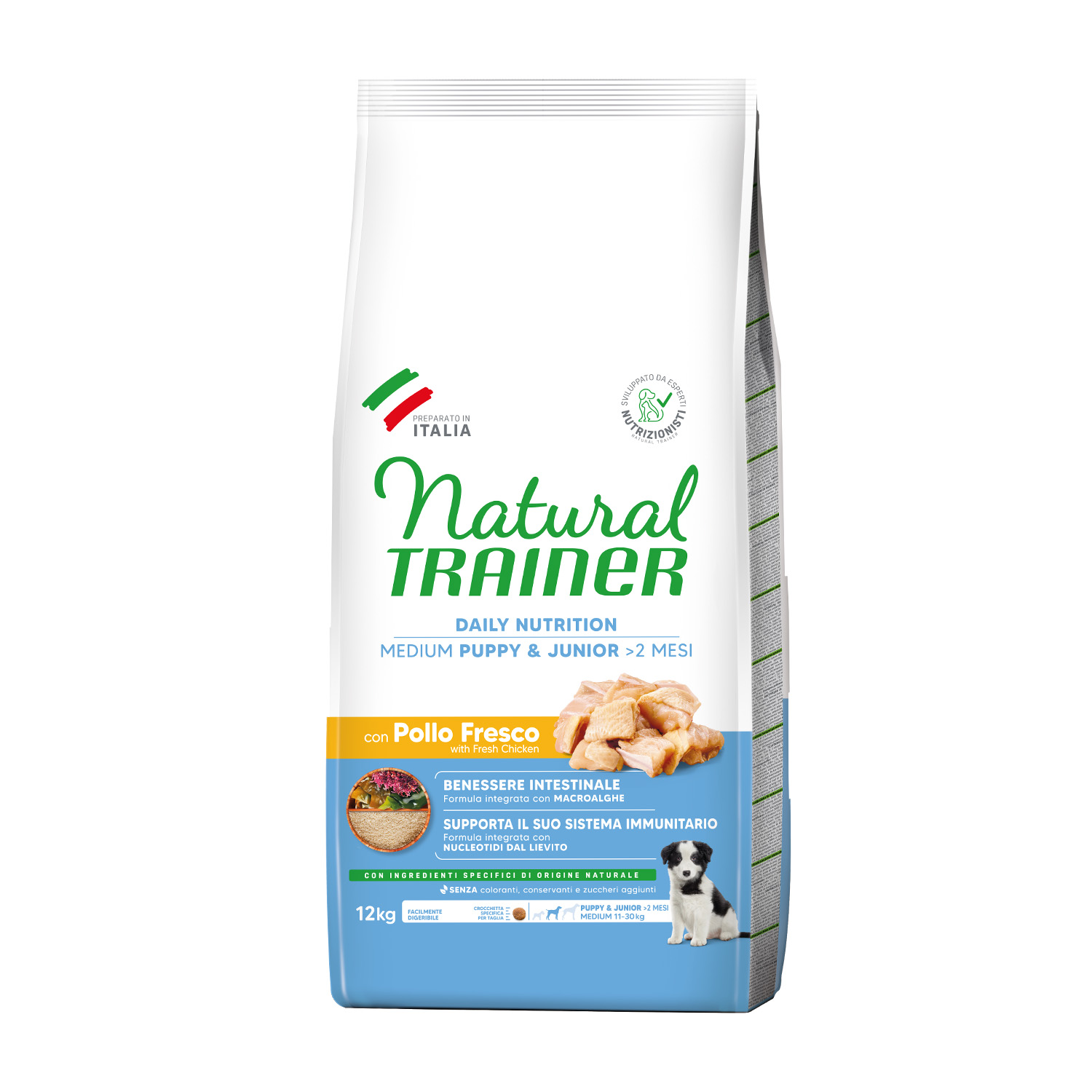 Natural Trainer Dog Puppy&Junior Medium Pollo 12 kg img
