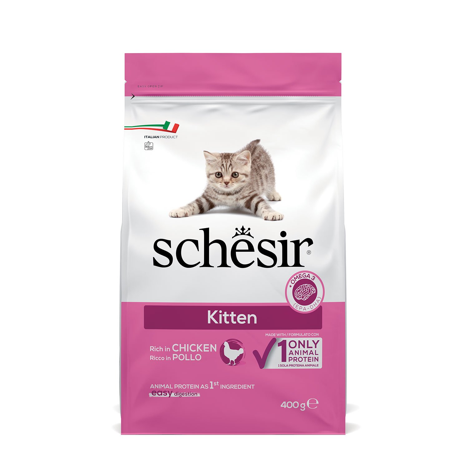 Schesir Cat Kitten ricco in Pollo 400 gr