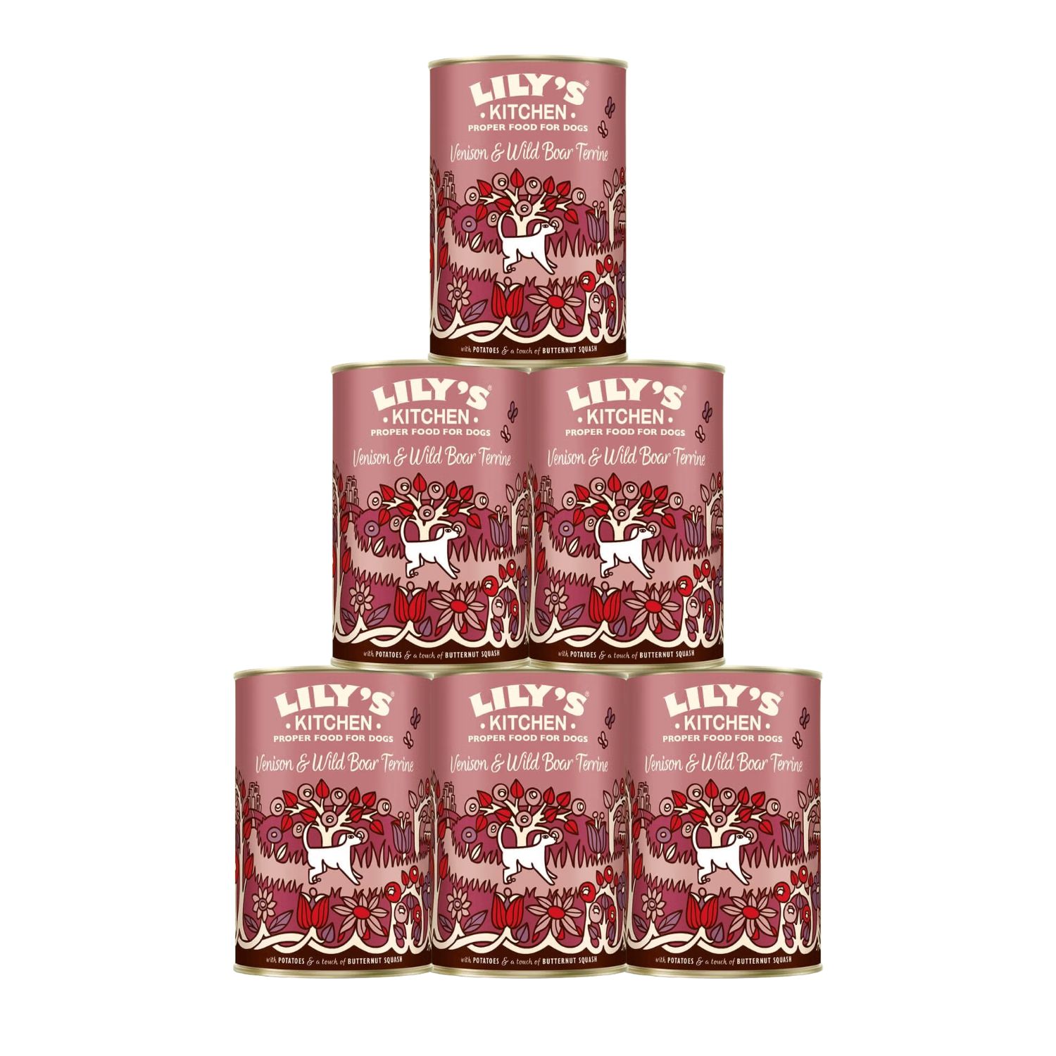 Lily's Kitchen Dog Adult Venison Wild Boar Terrine con Patate Zucca e Fagioli Verdi 400 gr img