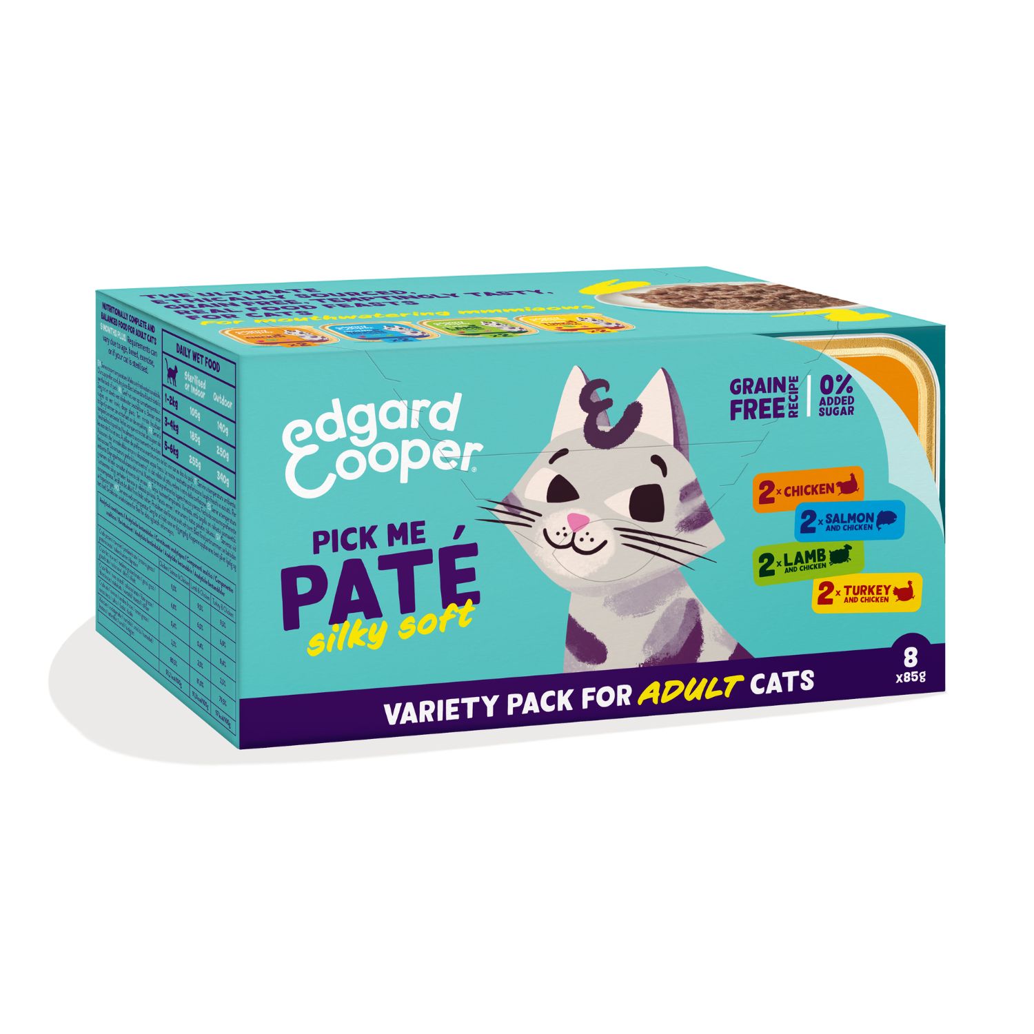 Edgard & Cooper Cat Adult Multipack Patè 85 gr x 8 pz