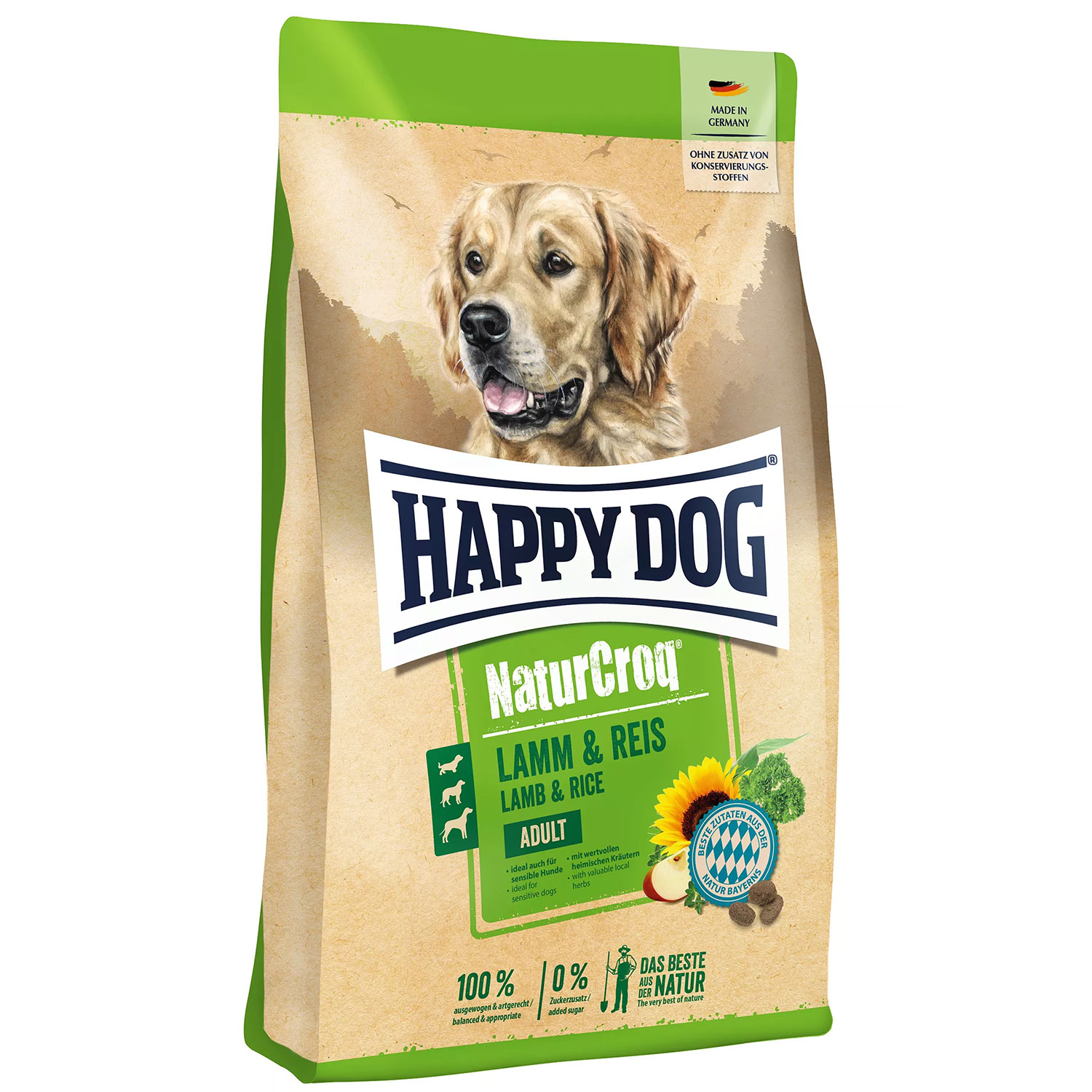 Happy Dog Adult NaturCroq Agnello e riso 4 kg
