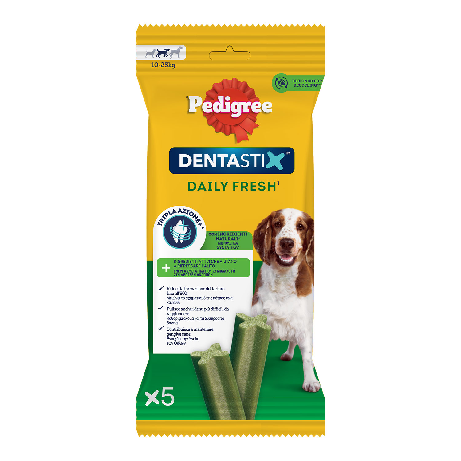 Pedigree Dentastix Daily fresh Dog Medium 128x5 pz