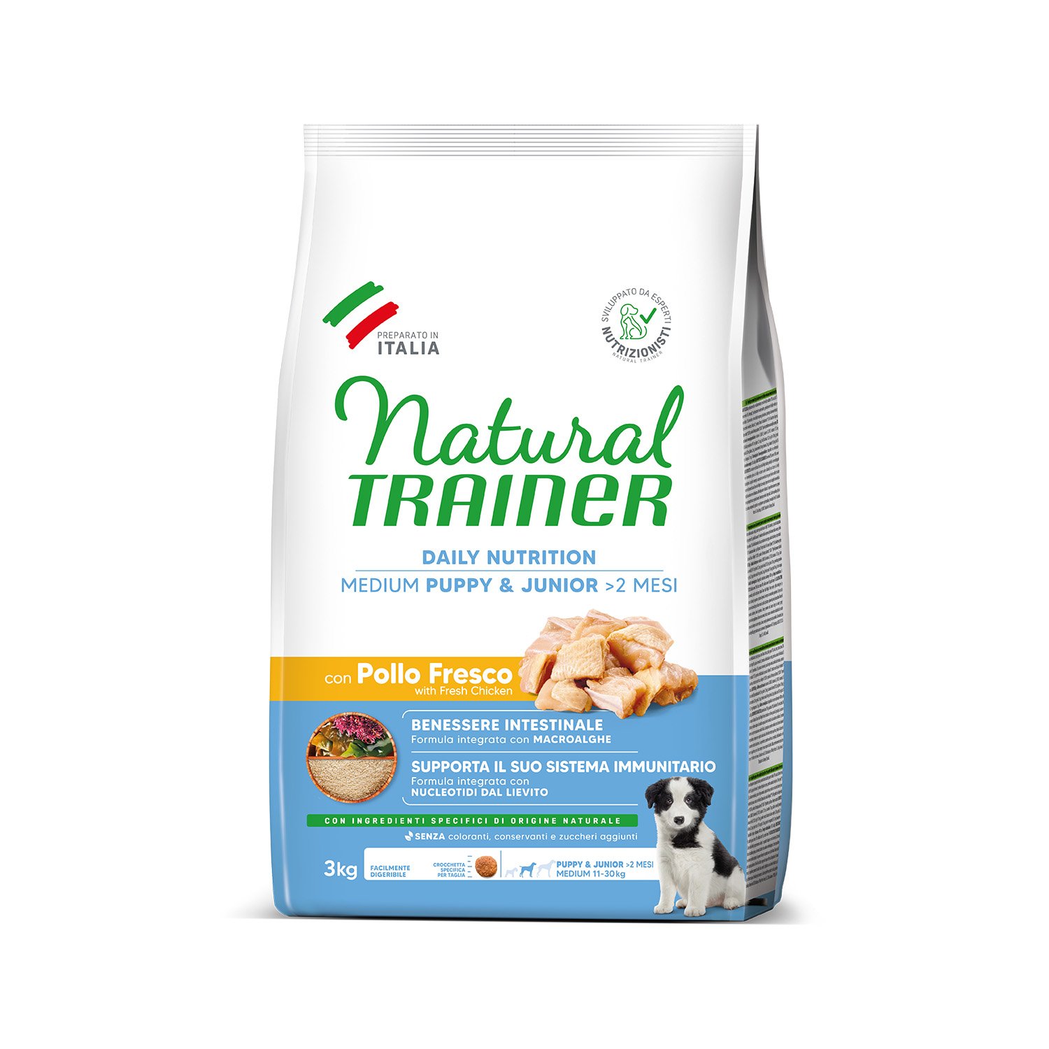 Natural Trainer Dog Puppy&Junior Medium Pollo 3 kg
