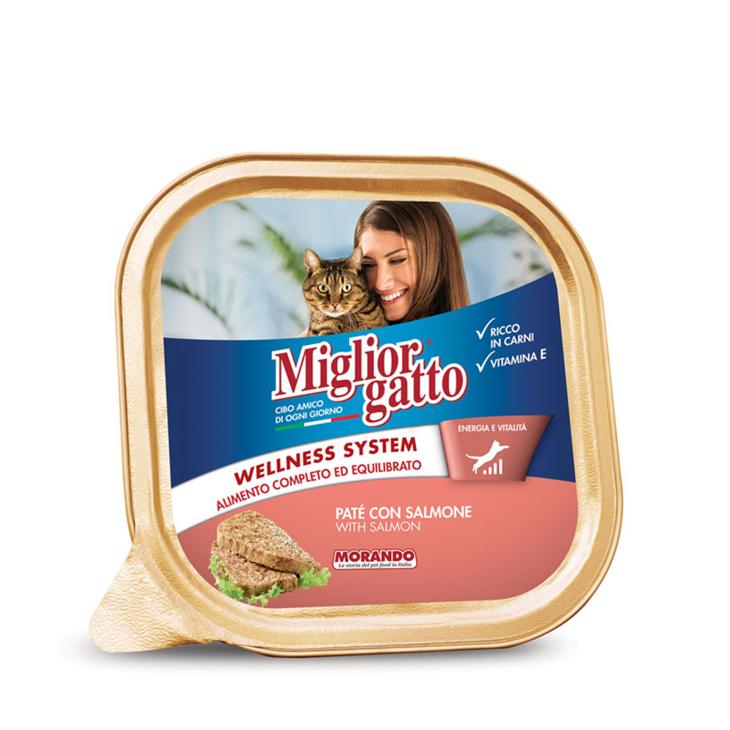 Migliorgatto Paté con Salmone 100gr