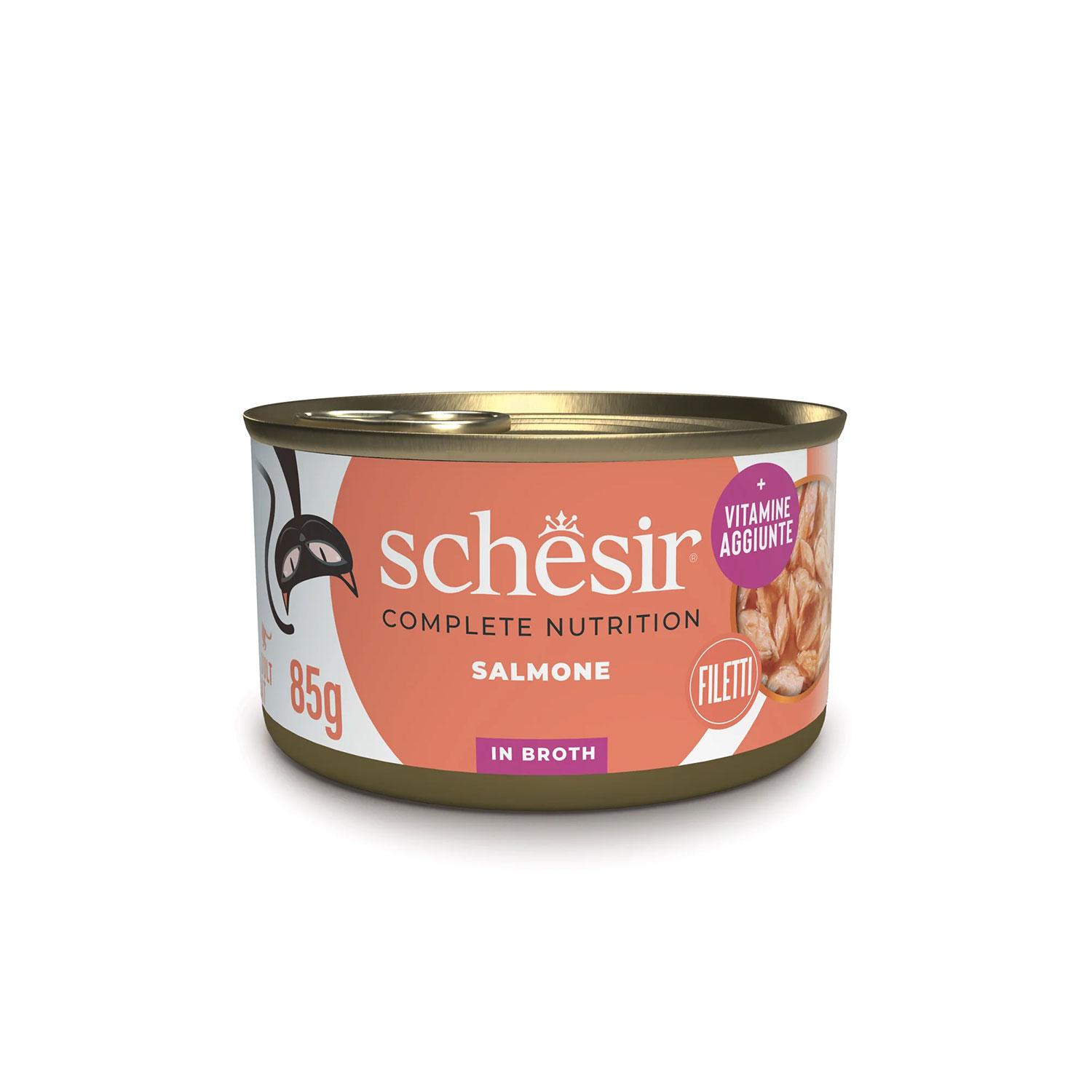 Schesir Cat Salmone al Naturale in brodo 85 gr