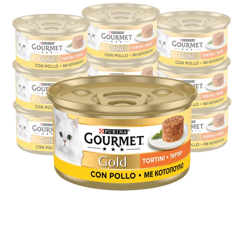 Gourmet Gold Cat Adult Tortini con Pollo 85 gr