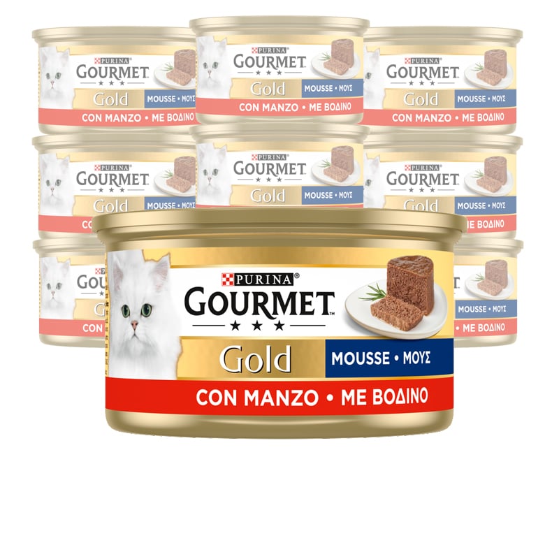 Gourmet Gold Cat Adult Mousse con Manzo 85 gr