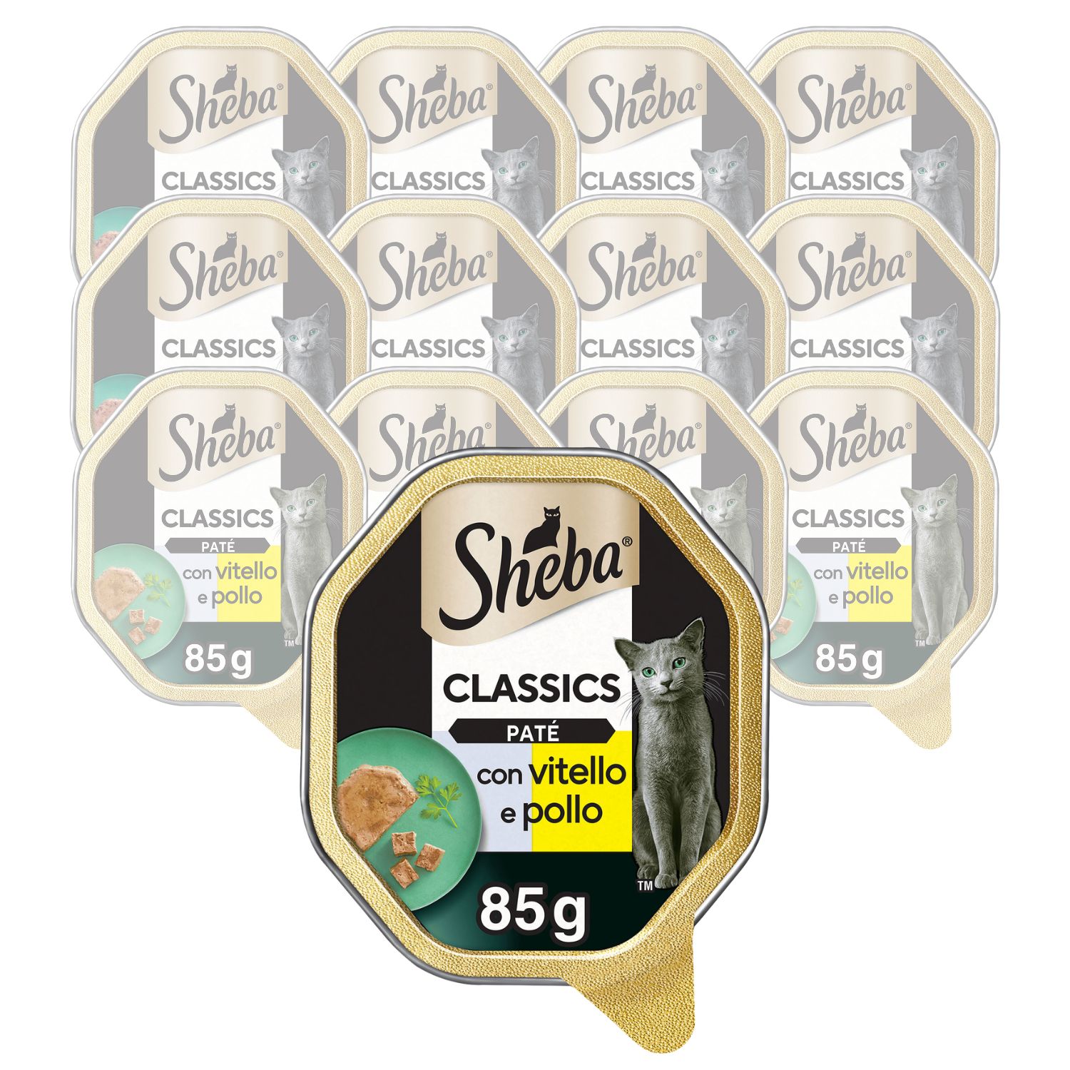 Sheba Cat Patè Classics Vitello e Pollo 85 gr