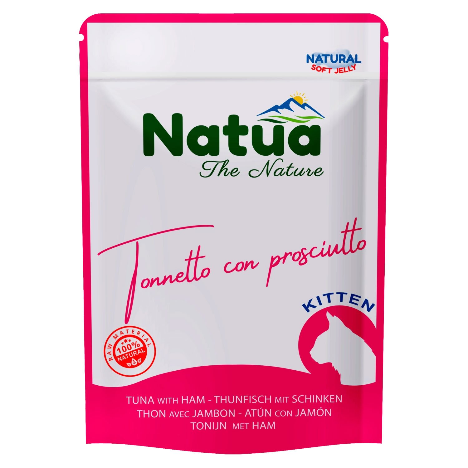 Natua Natural Kitten Tonnetto con prosciutto 70gr