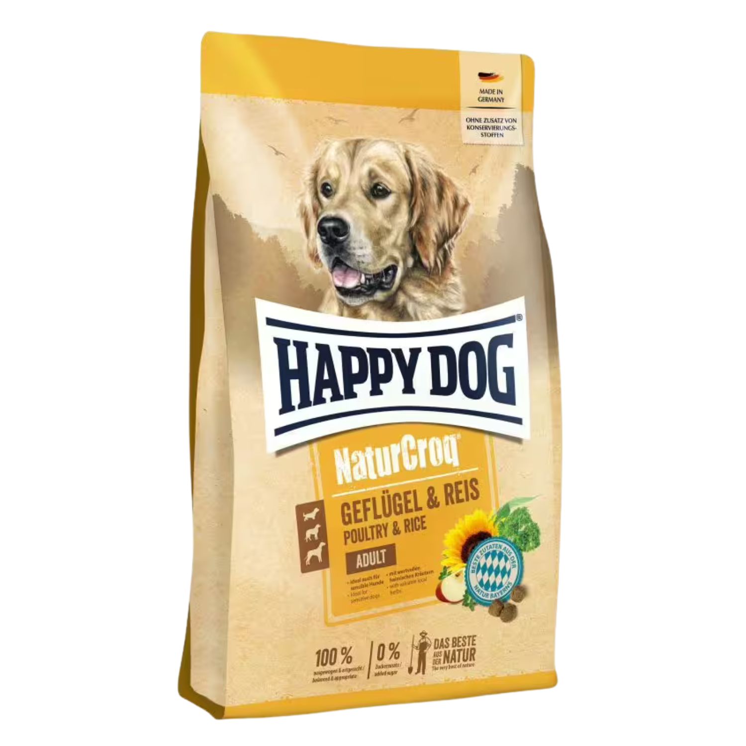 Happy Dog Adult NaturCroq Pollo e riso 4 kg img