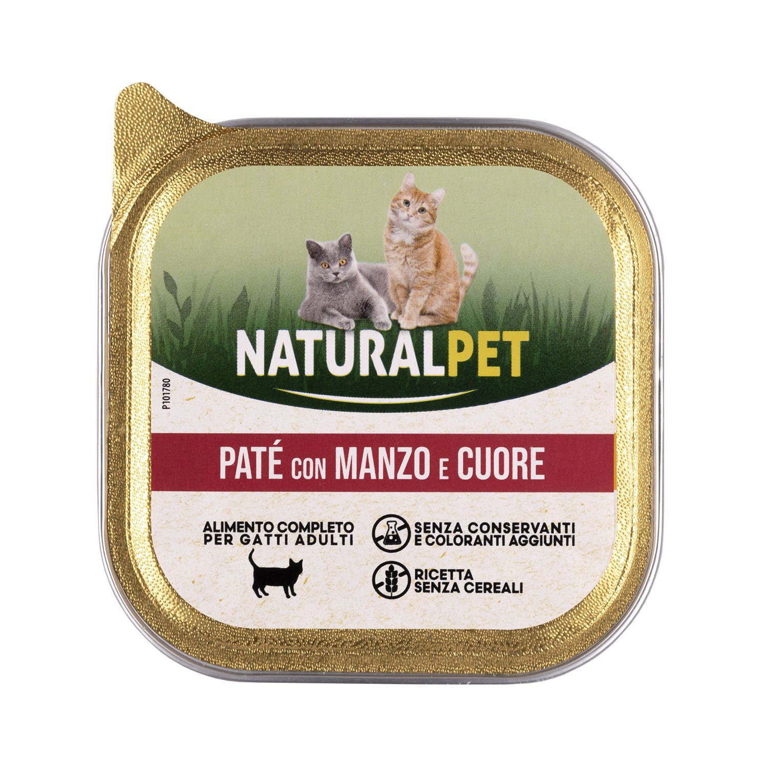 Naturalpet Cat Adult Paté con Manzo e Cuore 100 gr