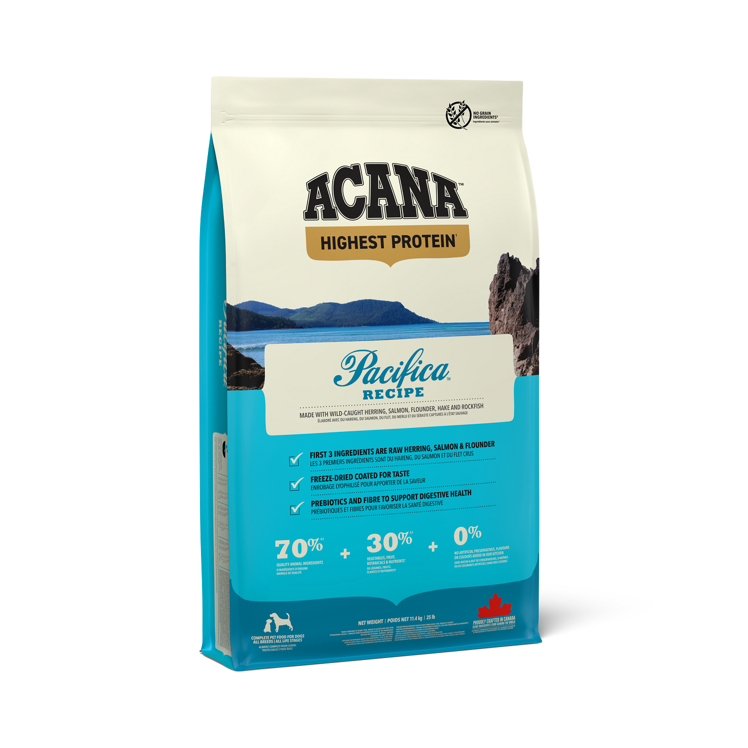 Acana Dog Pacifica Adult Dog  1 / 2 Sacchi da 11,4 kg per cane al pesce img 1