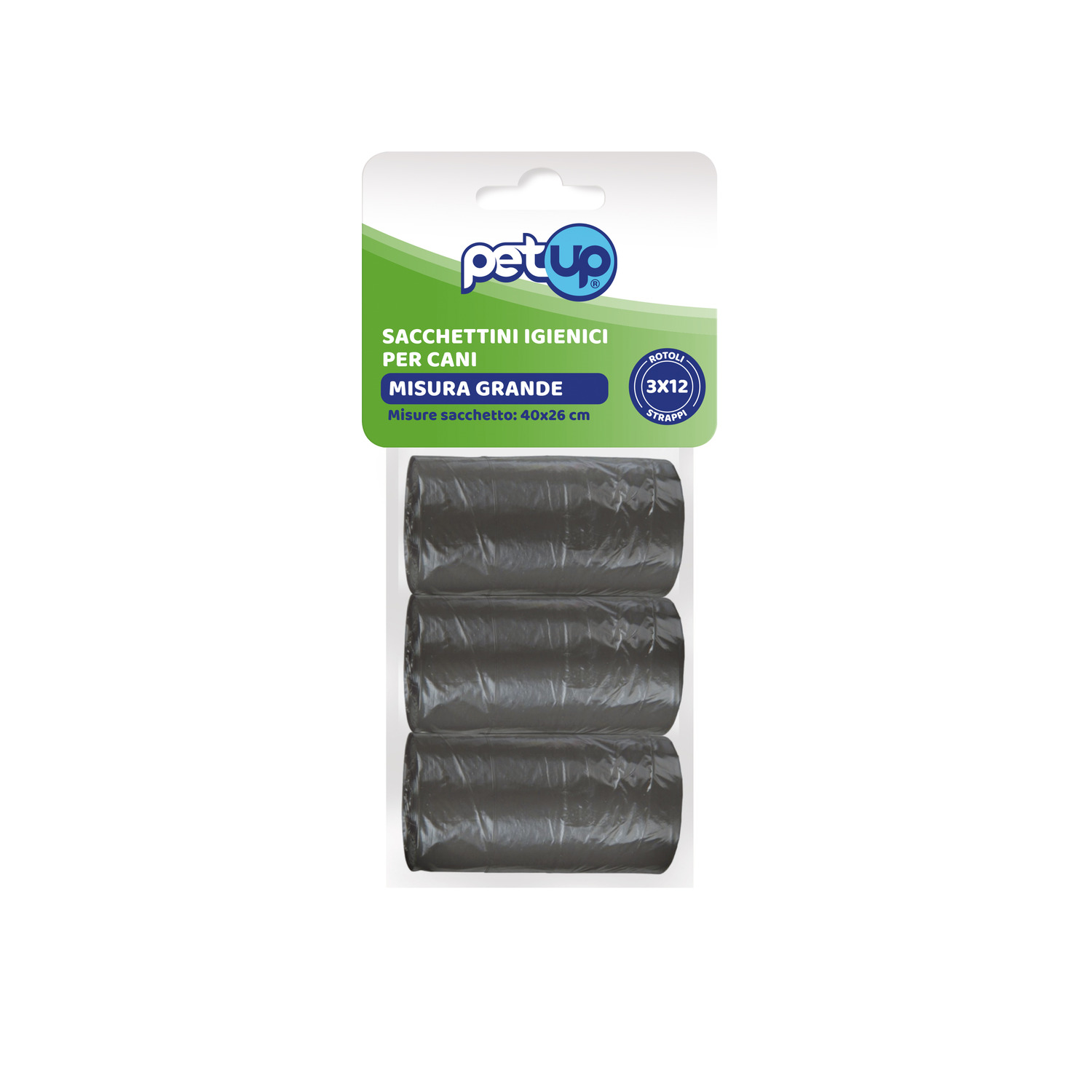 PetUp Sacchetti igienici Large 3x12 strappi