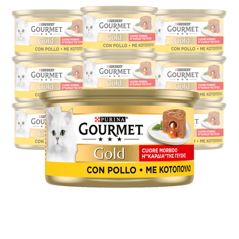 Gourmet Gold Cuore Morbido Cat Adult con Pollo 85 gr