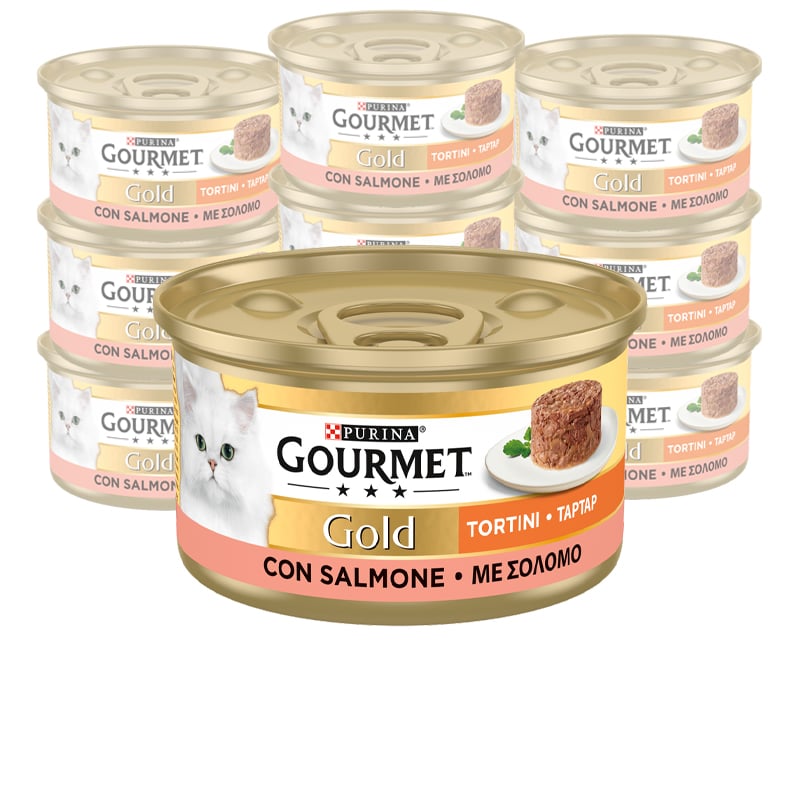 Gourmet Gold Tortini Cat Adult con Salmone 85 gr