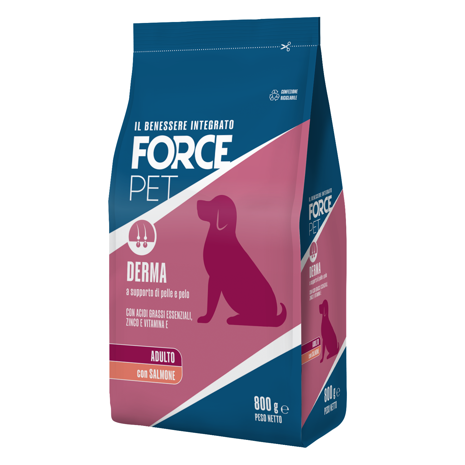 Forcepet Dog Adult Derma con salmone 800gr img