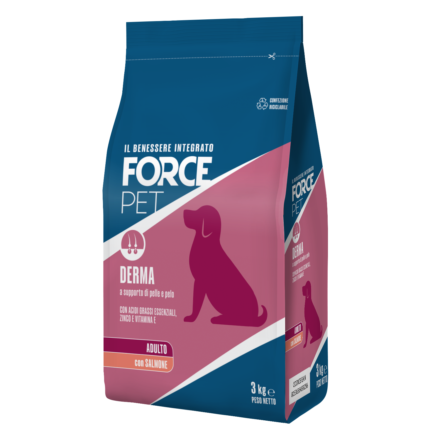 Forcepet Dog Adult Derma con salmone 3kg img
