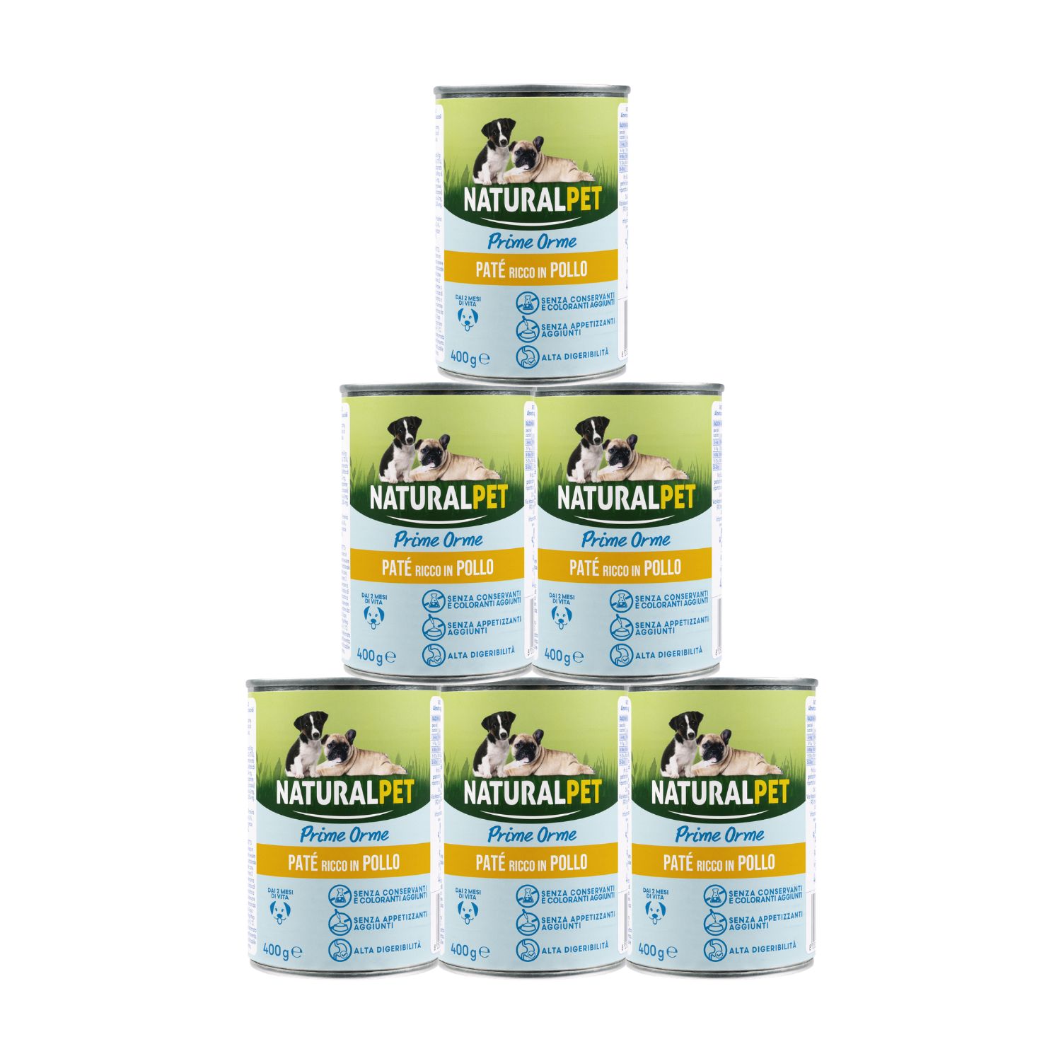 Naturalpet Prime Orme Puppy Paté ricco in Pollo 400gr img