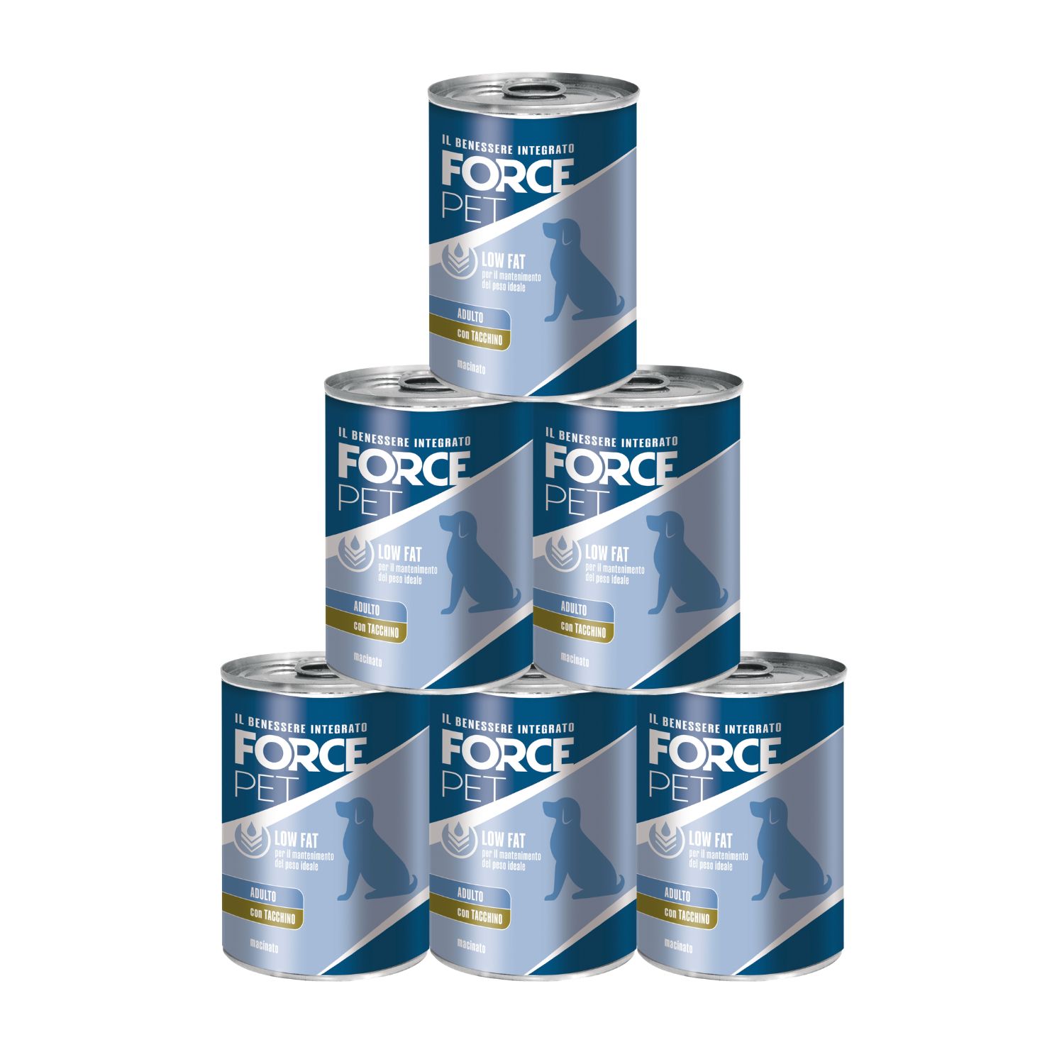 Forcepet Dog Adult Low Fat macinato con tacchino 400gr img