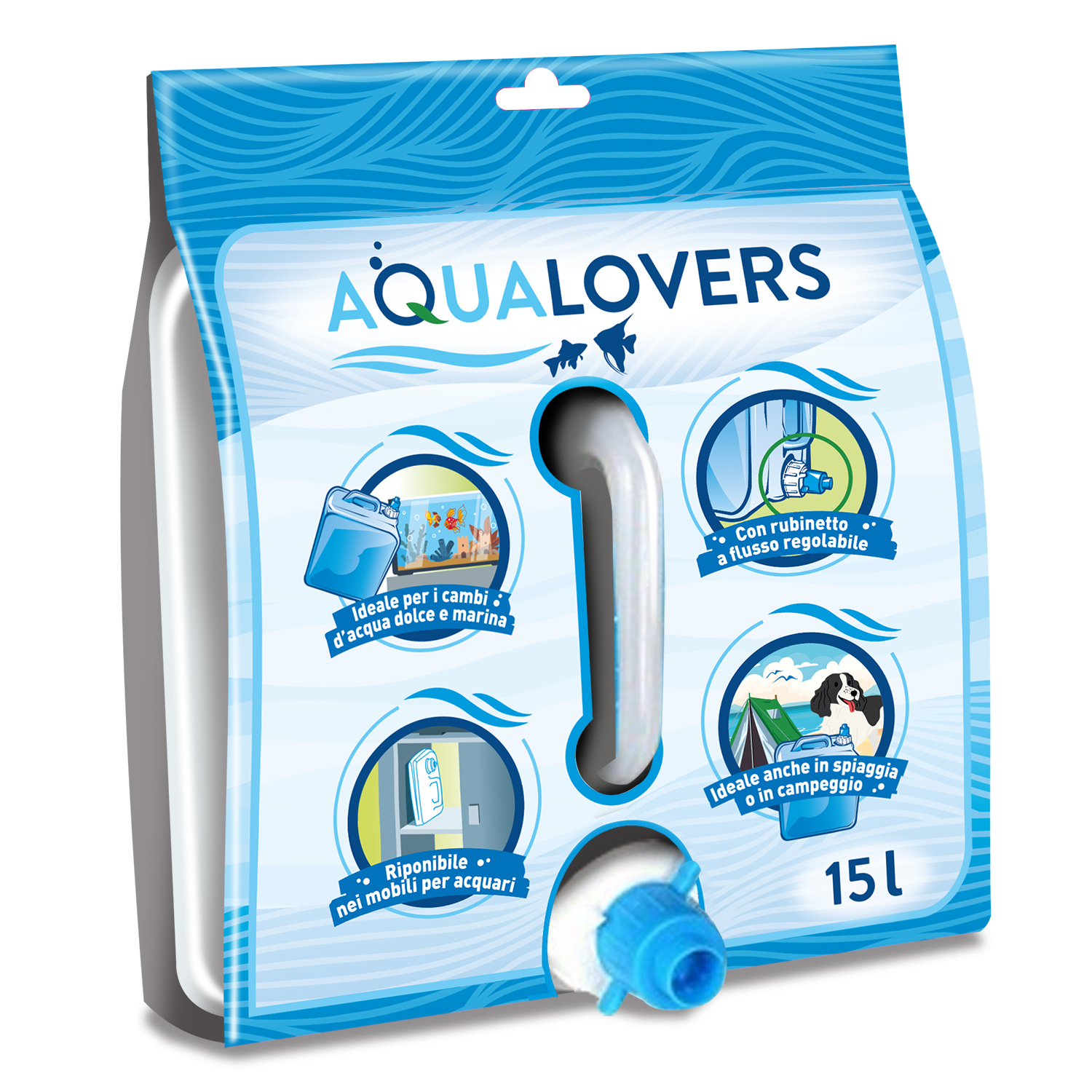 Aqualovers Tanica pieghevole 15 lt