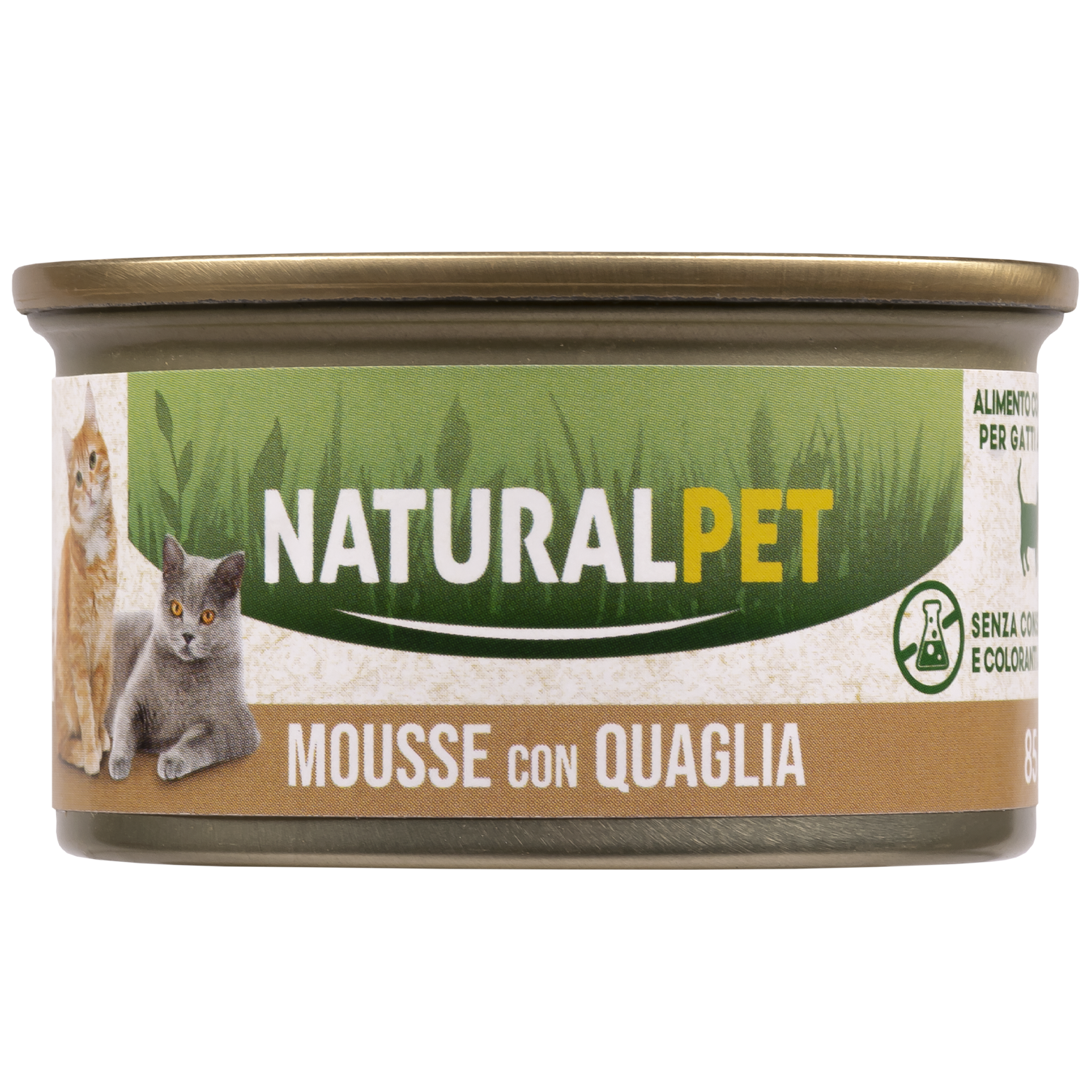 Naturalpet Cat Adult Mousse con Quaglia 85 gr