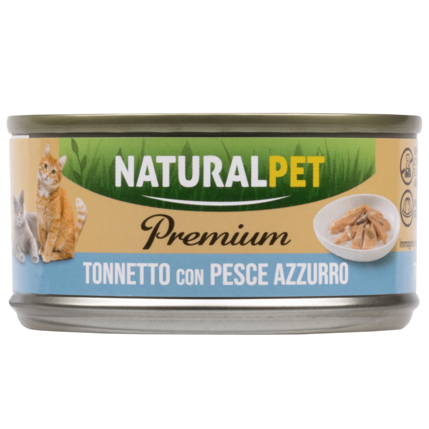 Naturalpet Premium Cat Adult Tonnetto con pesce azzurro 70gr