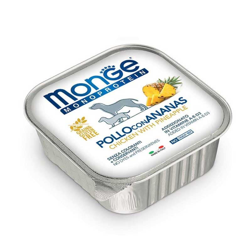 Monge Monoprotein Dog Adult Paté Pollo con Ananas 150 gr