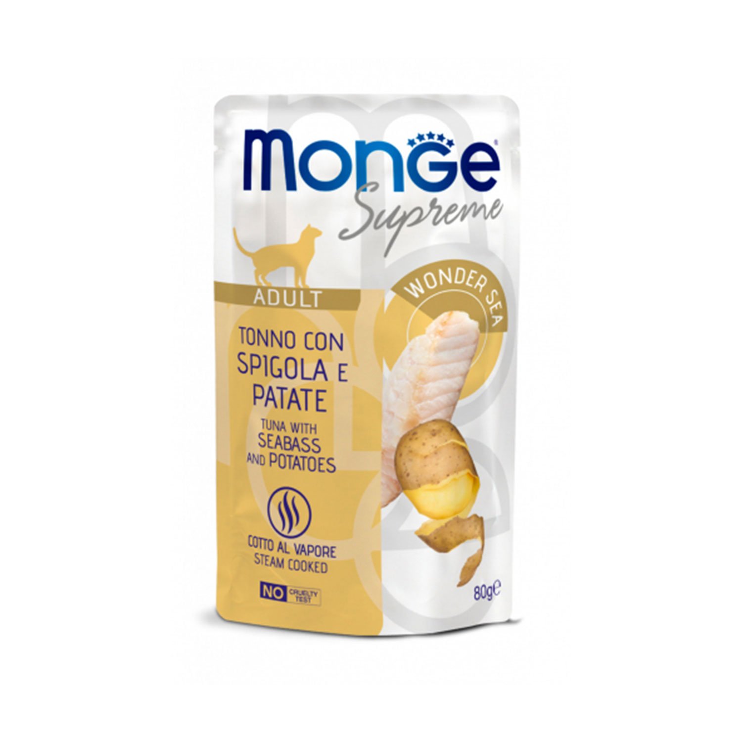 Monge Supreme Cat Adult Tonno con Spigola e patate 80 gr