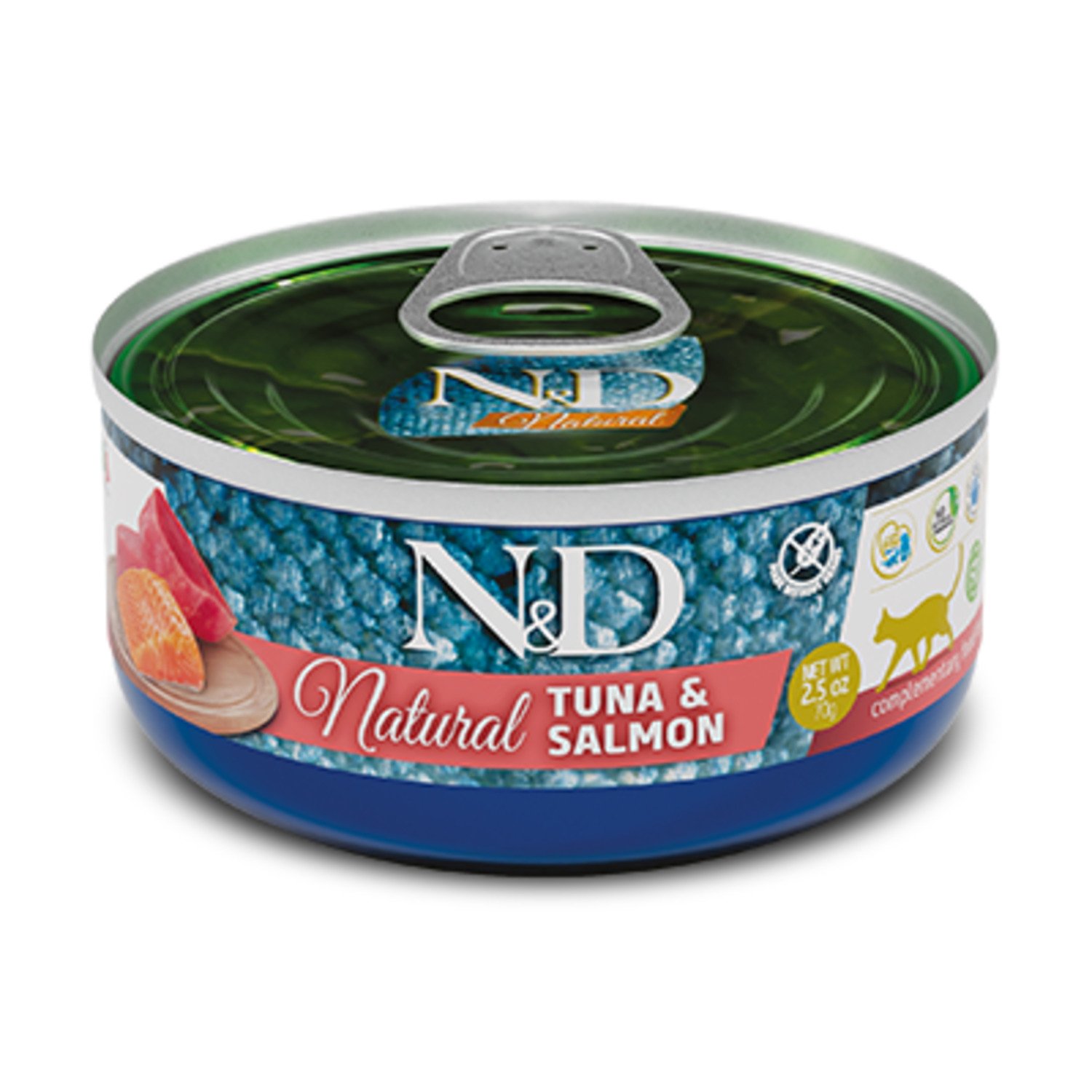 Farmina N&D Natural Cat Adult Tonno e Salmone 70 gr