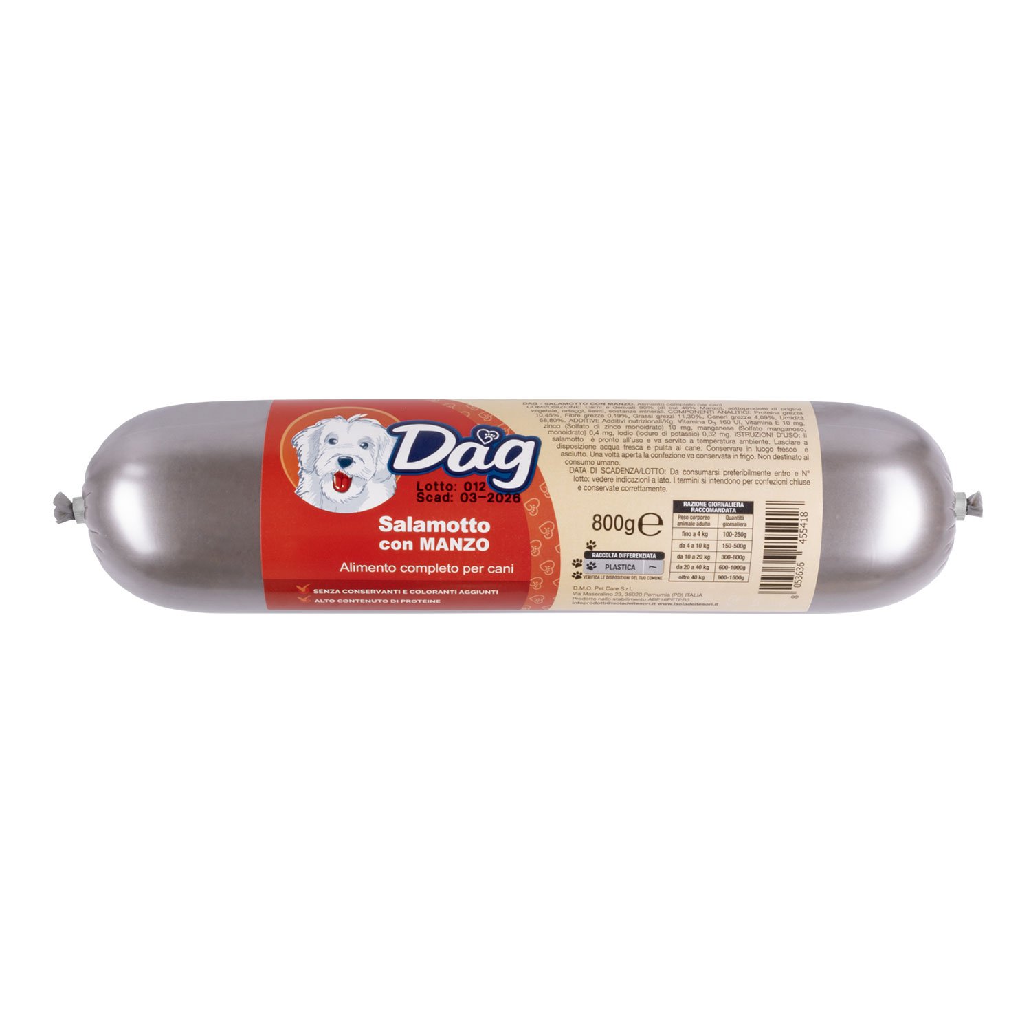 Dag Dog Salamotto con Manzo 800gr