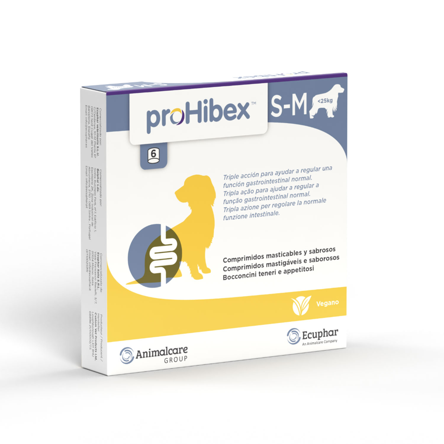 Prohibex Dog Small&Medium per la funzionalità intestinale 6 pz - Scad Marzo 2026