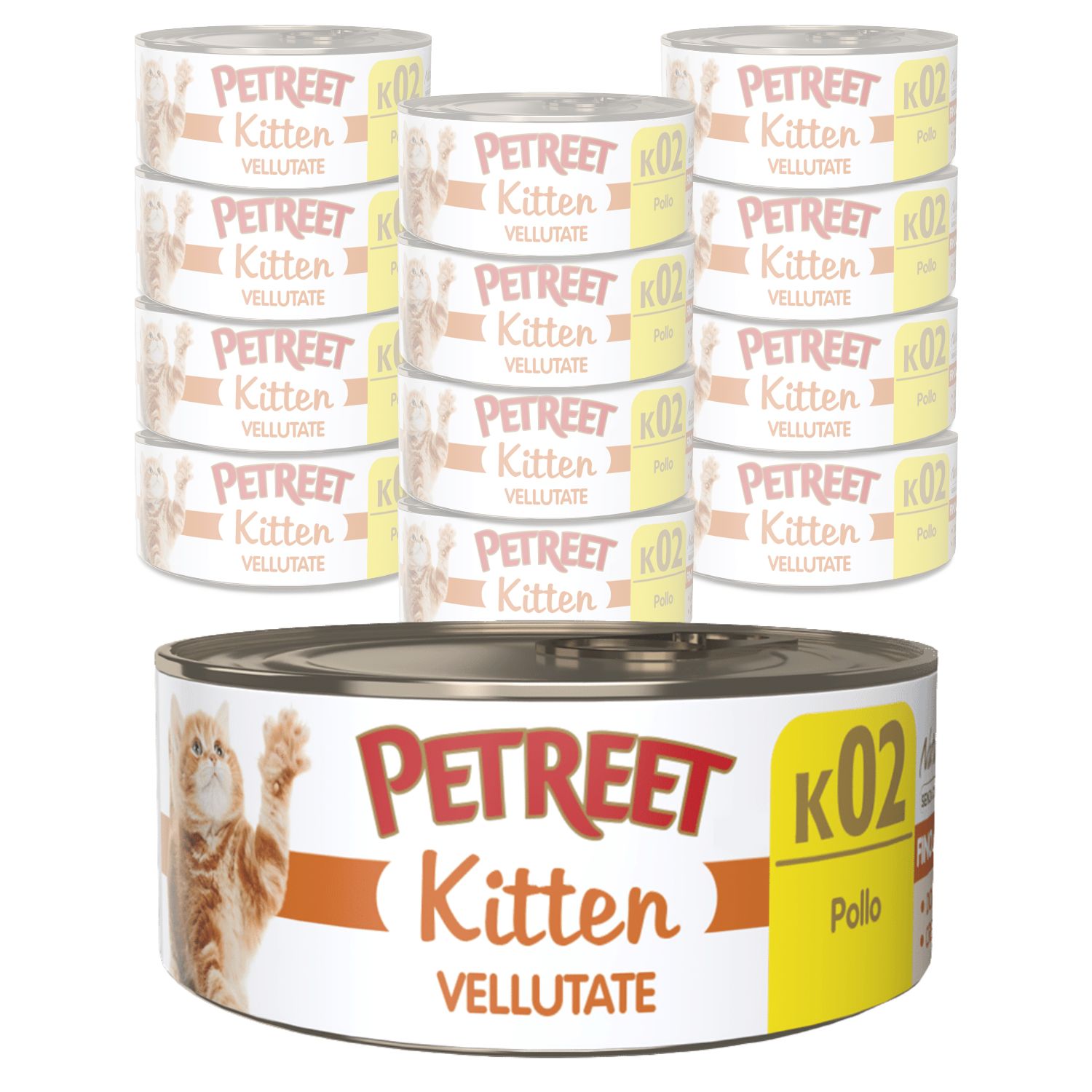Petreet Cat Kitten Vellutate Pollo 60 gr img