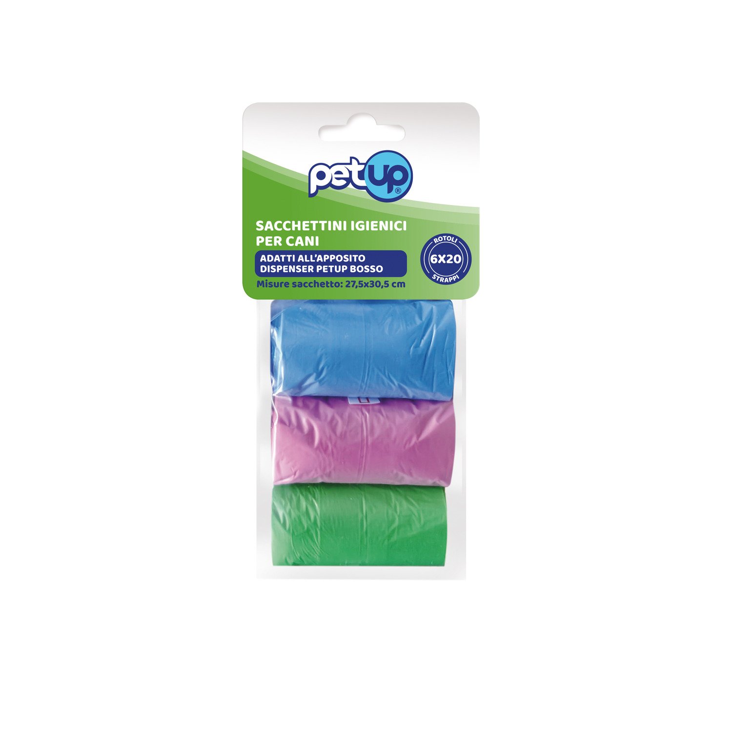 PetUp Sacchetti igienici 6x20 strappi
